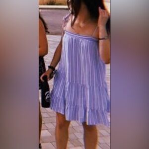 Rails blue and white striped dress